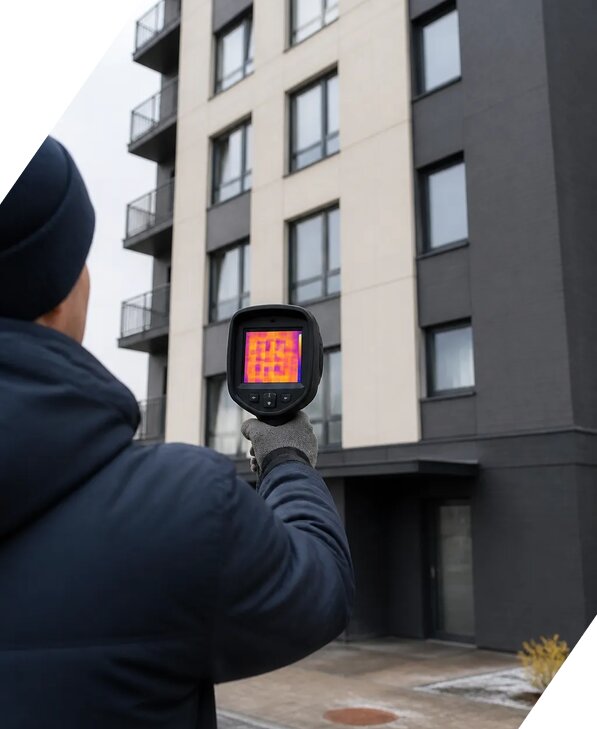 Тепловизионное обследование зданий в Мирном от 5055 р. | ЭкспертизаРоссия